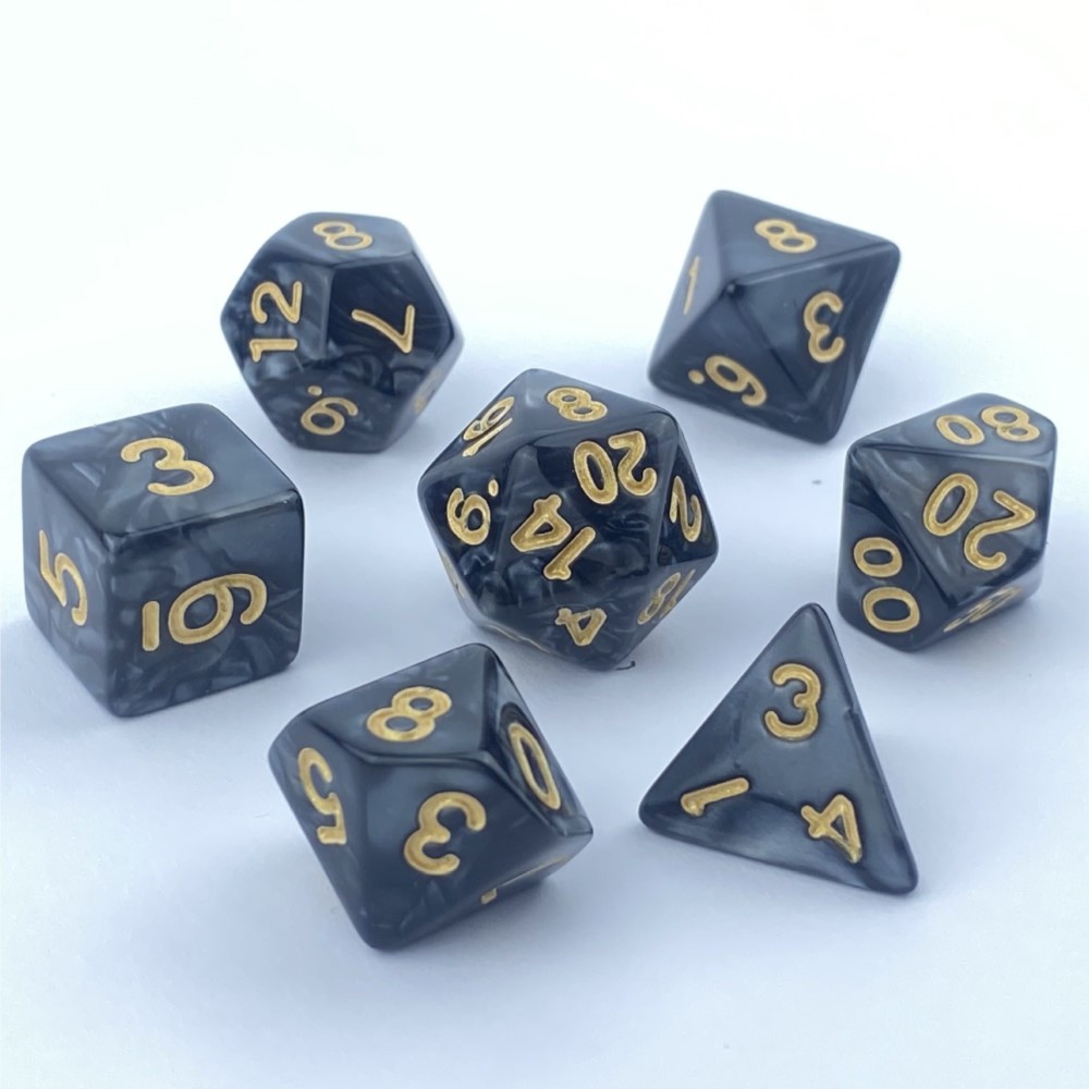 Juego de dados de 7 piezas par - Game Token Counter reseña y precio