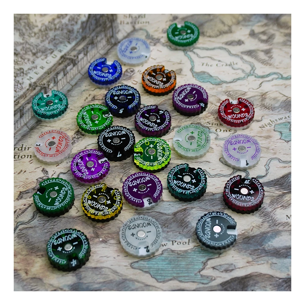 Rastreador de heridas de 20 mm - Game Token Counter reseña y precio